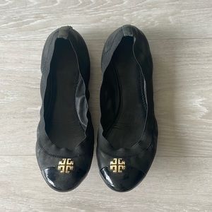 Tory Burch black Jolie flats. Size 8